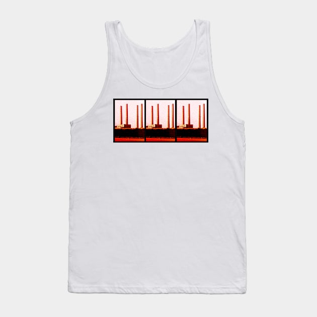 blyth power station from cambois beach Tank Top by paulsummers2014